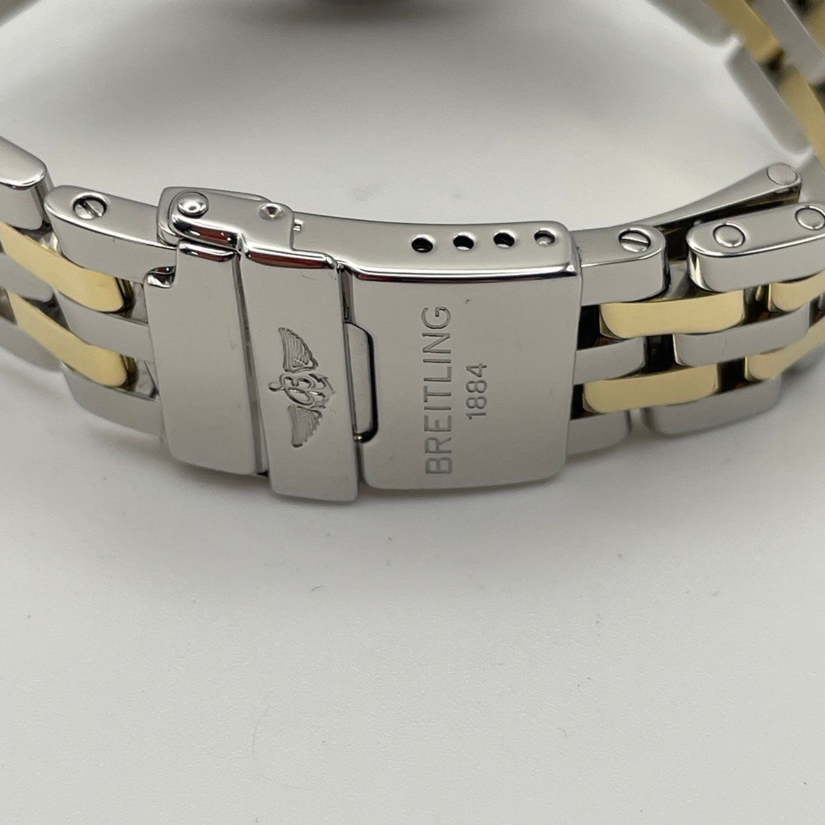 ブライトリング カリスティーノ ビコロ シェル文字盤 腕時計 B 72345 ステンレススチール シェル シルバー ゴールド クオーツ レディース 卒業式対応 腕時計(アナログ) 