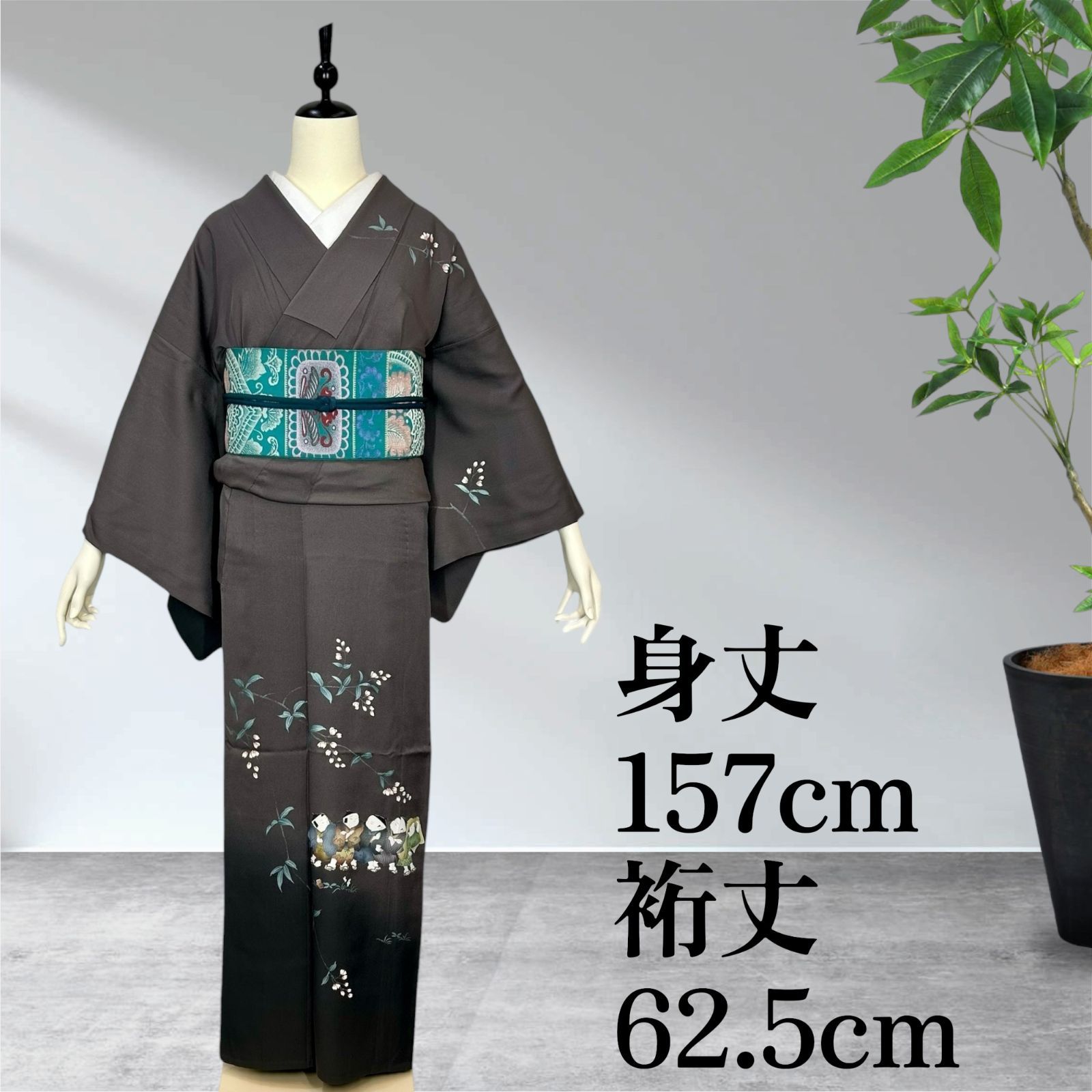 付下げ 単衣 着物 正絹 - メルカリ