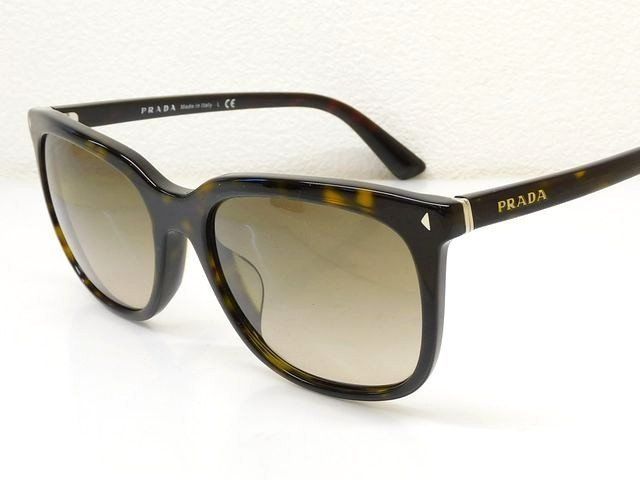 プラダ サングラス SPR 12R-F □ サングラス べっ甲系カラー ブラウン