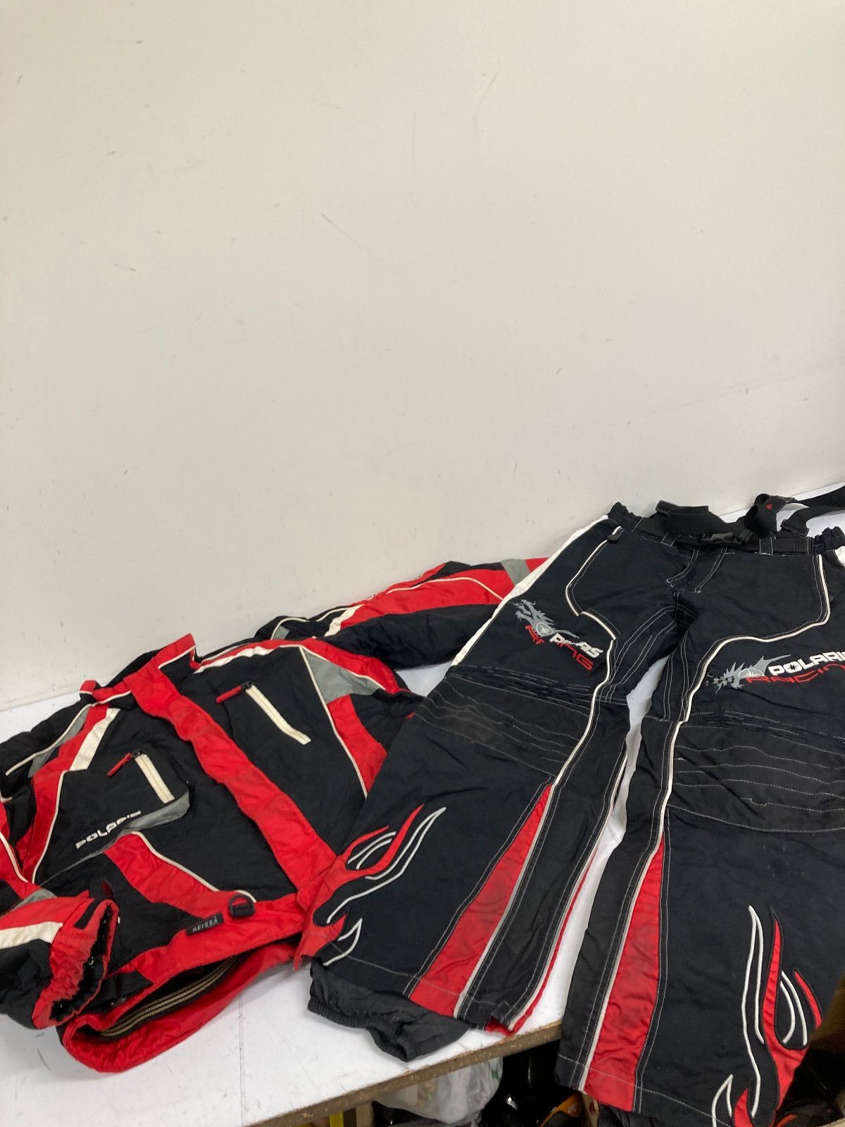 PURE POLARIS レーシングウェア 上下セット レーシングジャケット パンツ セットアップ M 80105 sug