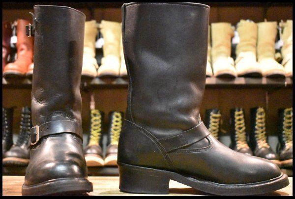 9 D HATHORN ハソーン オープンロード エンジニア H 7815 V ブラック 黒 12インチハイト ホワイツ ブーツ FL 452