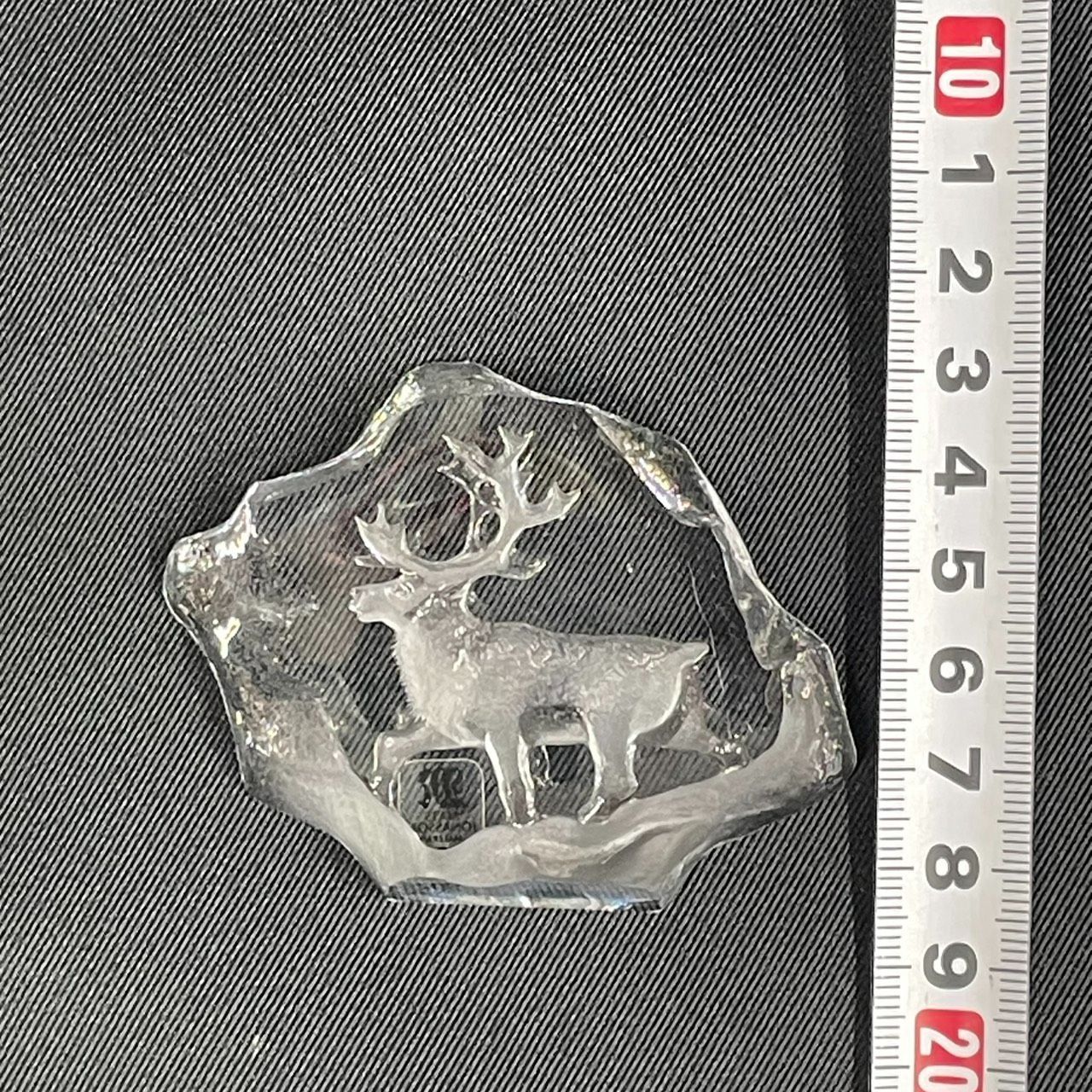 マッツ ジョナサン クリスタルガラス トナカイ 置物 スウェーデン N-21