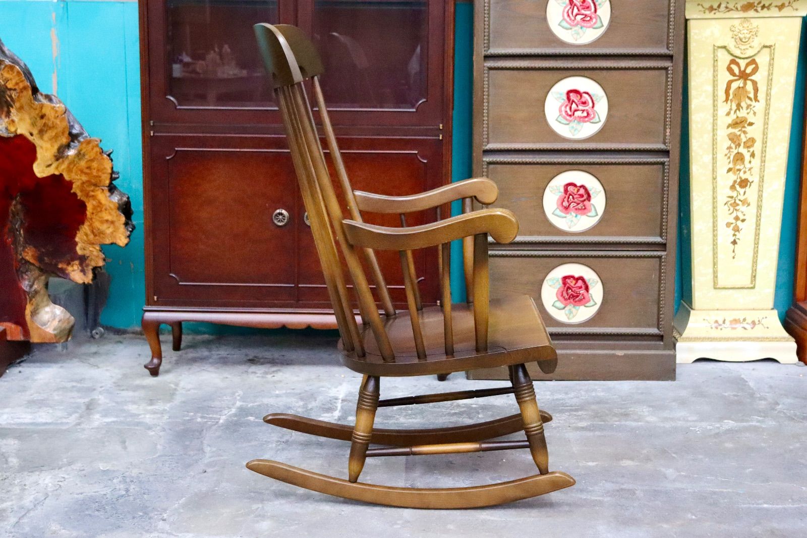 GMIS411○飛騨産業 / HIDA キツツキ 穂高 ロッキングチェア 揺り椅子