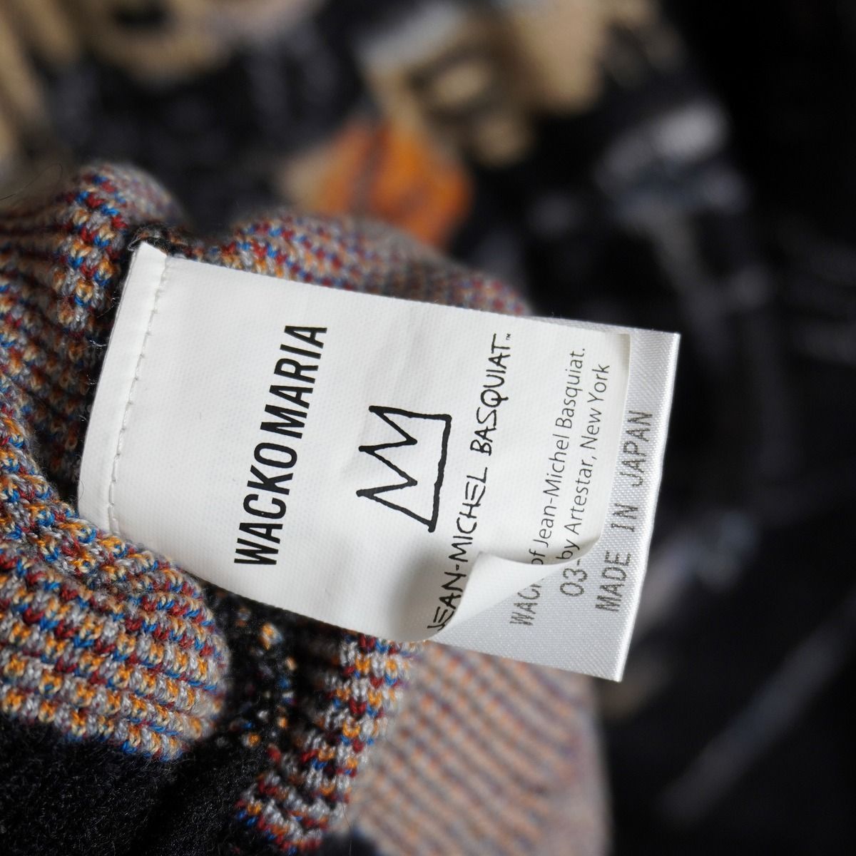 美品22AW WACKO MARIA ワコマリア BASQUIAT MOHAIR KNIT JACQUARD