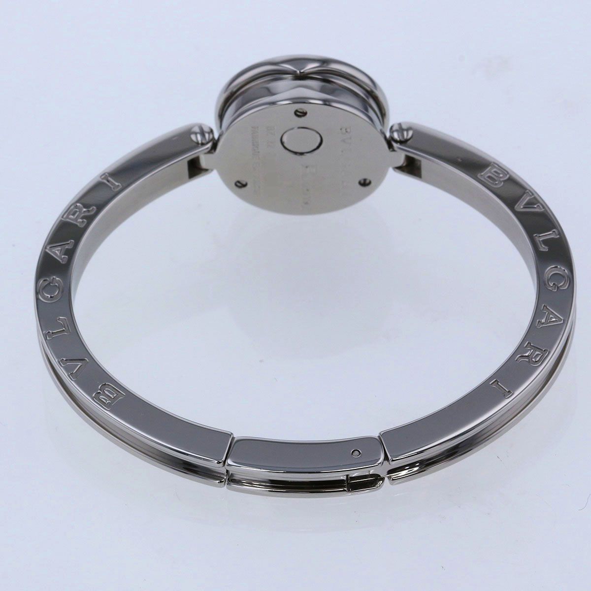BVLGARI ブルガリ B-ZERO1 バングルウォッチ 12P ダイヤ ブルーシェル