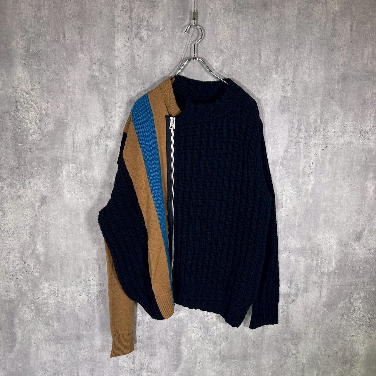 sacai』サカイ (1) ウールニット ライダース - メルカリ