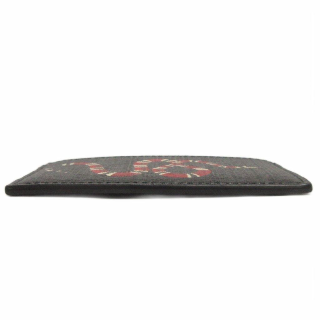 グッチ GUCCI 美品 カードケース パスケース キングスネーク プリント