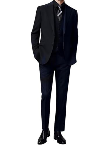 3点 スーツ メンズ 上下セット ビジネスすーつ 2つボタン 就職フォーマル 礼服 結婚式 喪服 無地 大きいサイズ スリム メンズスーツ オールシーズン対応 M 7 XL