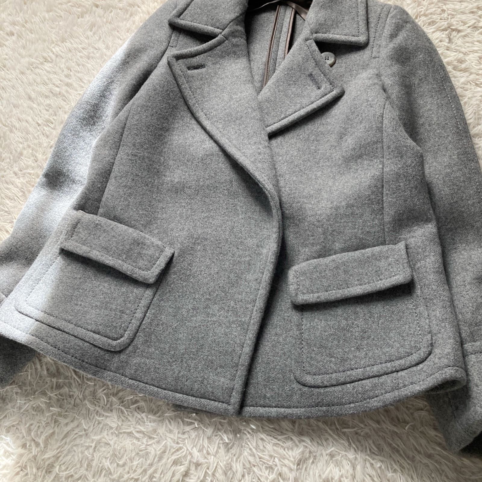 美品 MaxMara マックスマーラ ショートコート 最高級ライン 白タグ