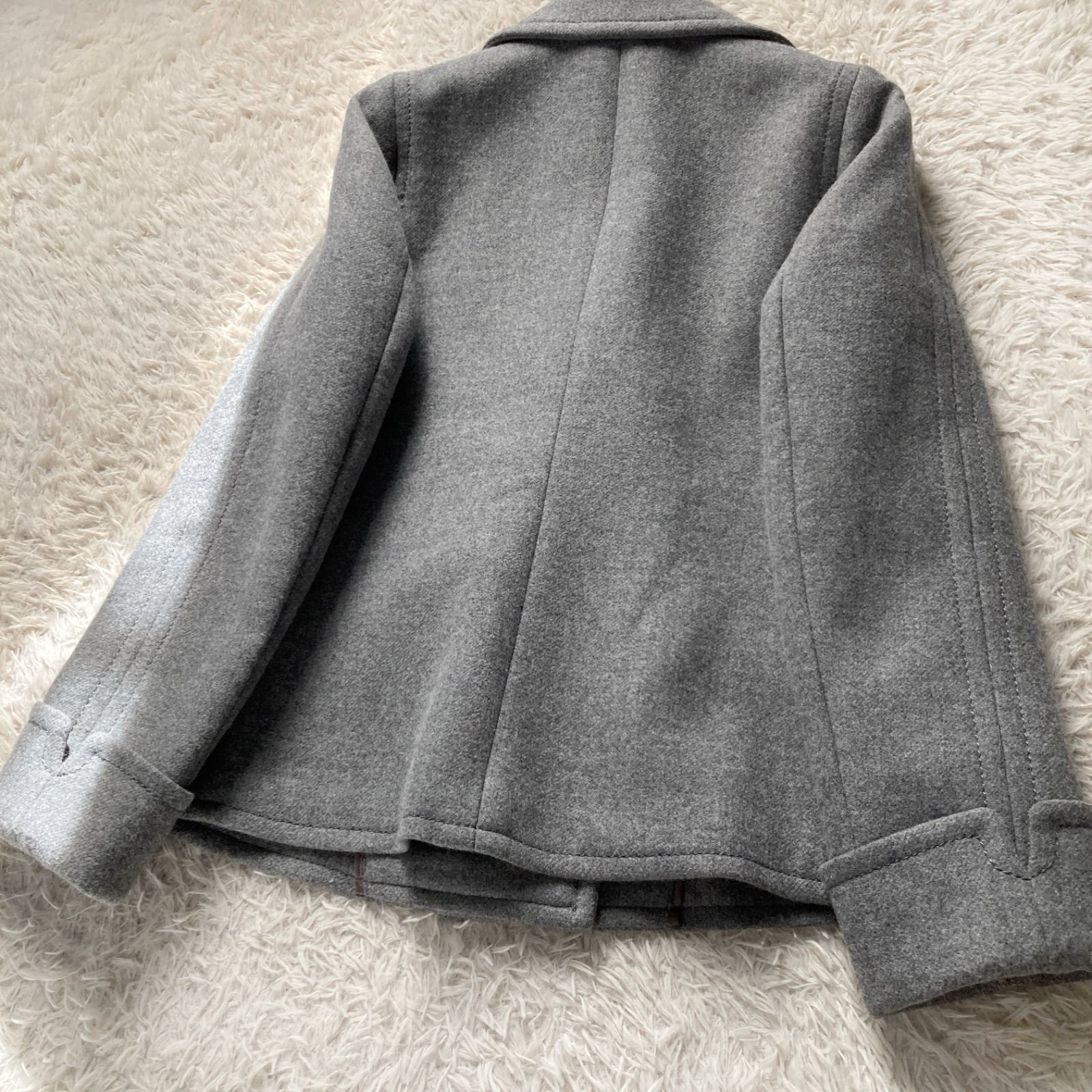 希少✨️マックスマーラ アンドコー 女優襟ツイードコート ビッグカラー 40 WEEKEND Max Mara ウィークエンドマックスマーラ ツイードコート