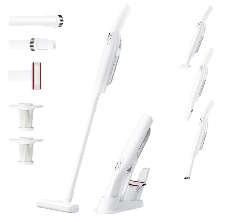 2026新登場 掃除機 コードレス 25000 pa超強力吸引 ハンディスティックク 超軽量 リーナー vacuum cleaner cordless そうじき 電気掃除機 2 wayタイプ LEDライト付き 自走式 多重濾過 HEPAフィルター サイク