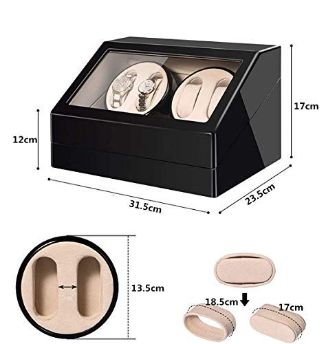 LUYING ワインディングマシーン （4本巻き+6本収納） ウォッチワインダー 自動巻き時計ワインディングマシーン 静音設計 腕時計自動巻き 新品】LUYING ワインディングマシーン （4本巻き+6本収納） ウォッチ