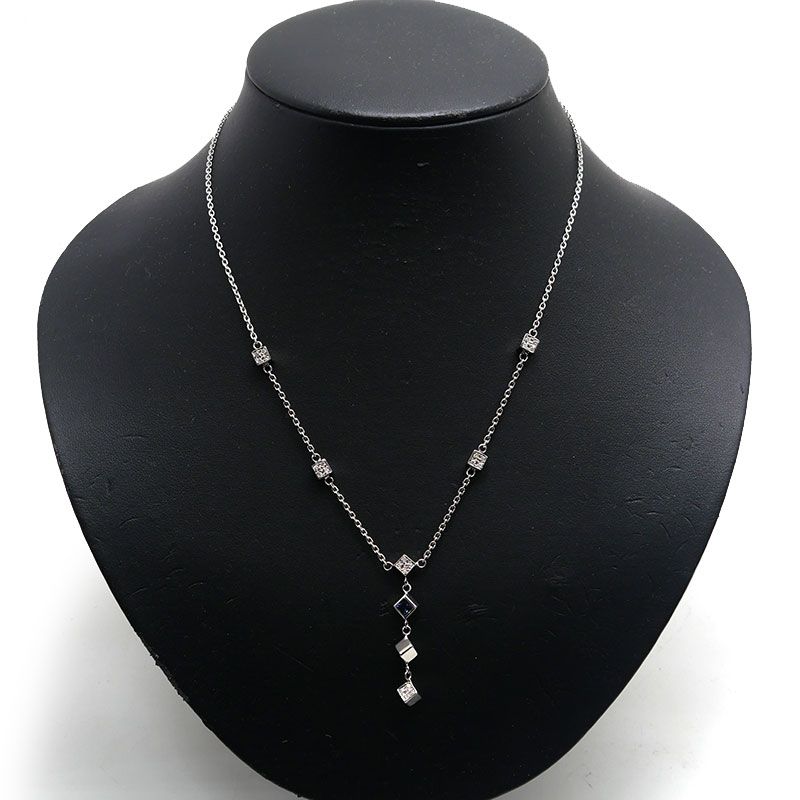 ジェムケリー アレキサンドライトネックレス K18WG 0.255/0.28ct