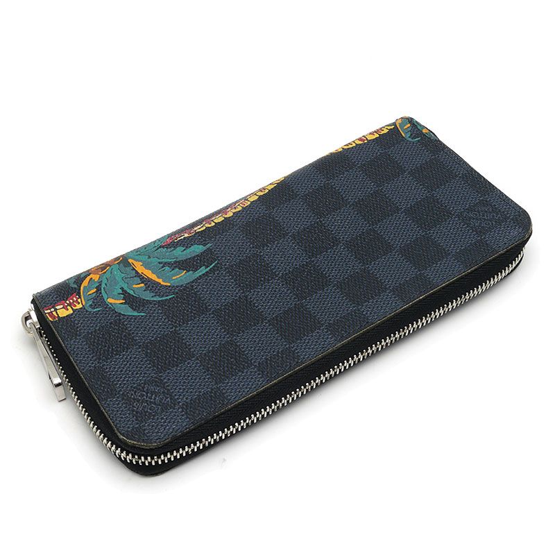 ルイヴィトン ジッピーウォレット・ヴェルティカル ダミエコバルト 長