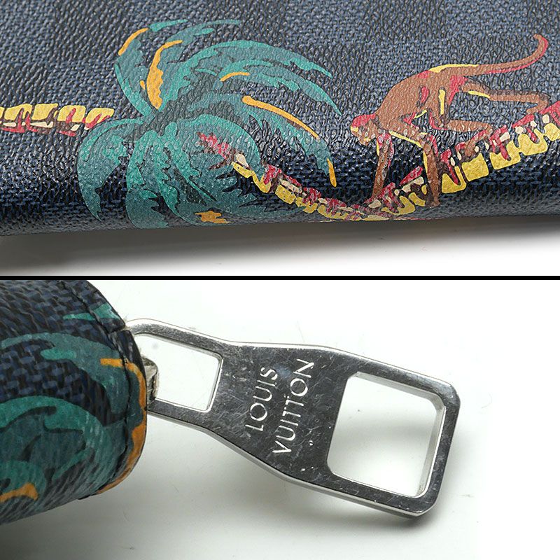 ルイヴィトン ジッピーウォレット・ヴェルティカル ダミエコバルト 長