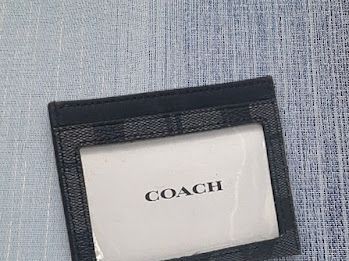 COACH コーチ カードケース 58110 cqbk チャコール ブラック CO 321