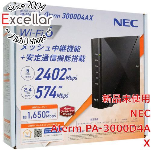 bn:17] NEC製 無線LANルーター Aterm PA-3000D4AX 【公式通販】