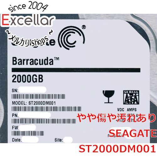 bn 1 SEAGATE製HDD 2 TB SATA 600 7200 2000～3000時間以内