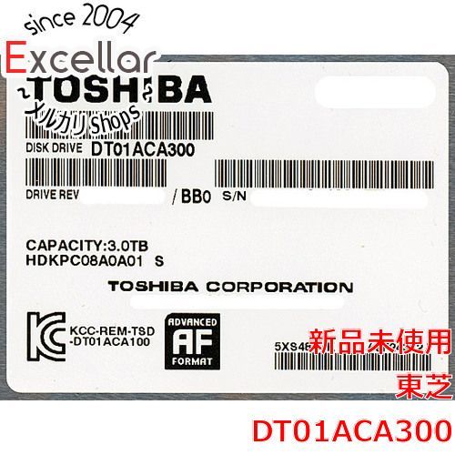 bn 5 TOSHIBA製HDD 3 TB SATA 600 7200