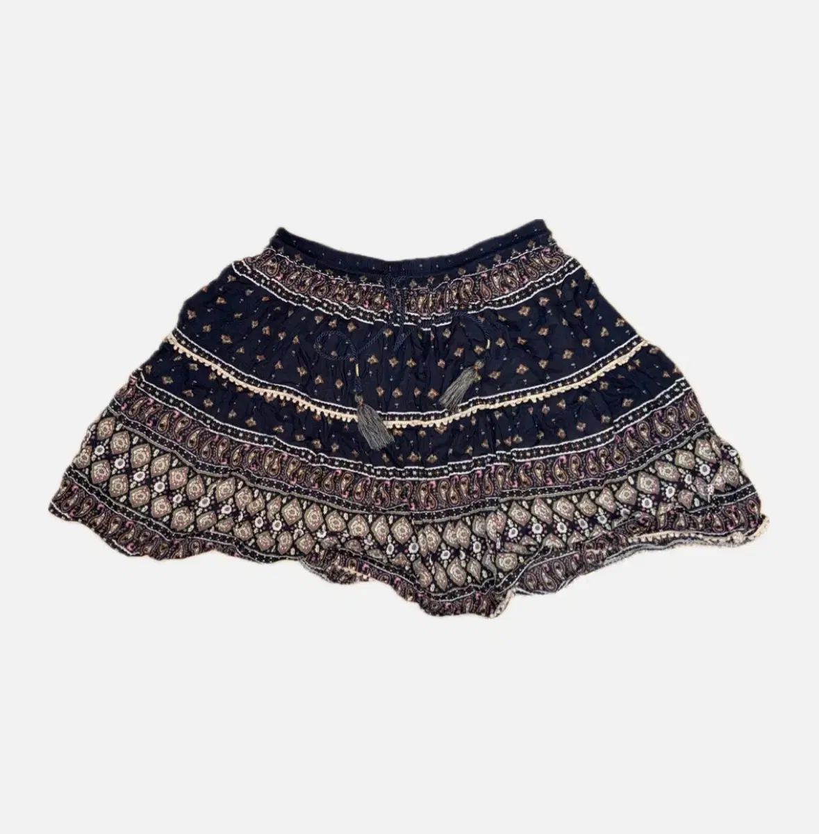 Thursday Island ボヘミアン エスニック パータン ミニ スカート S