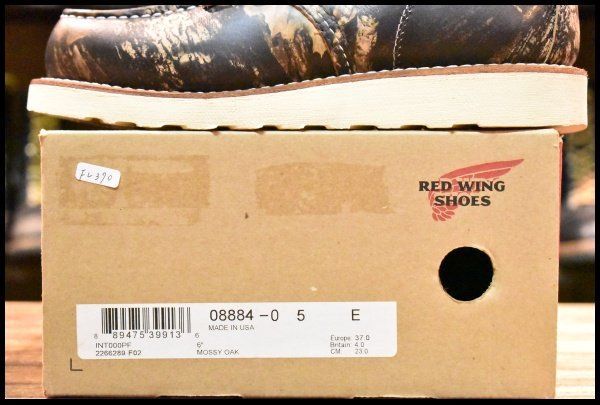  5 E 16年 レッドウィング 8884 アイリッシュセッター カモフラ 迷彩 リアルツリー モックトゥ ブーツ redwing FL 370 ワークブーツ ブーツ 革靴
