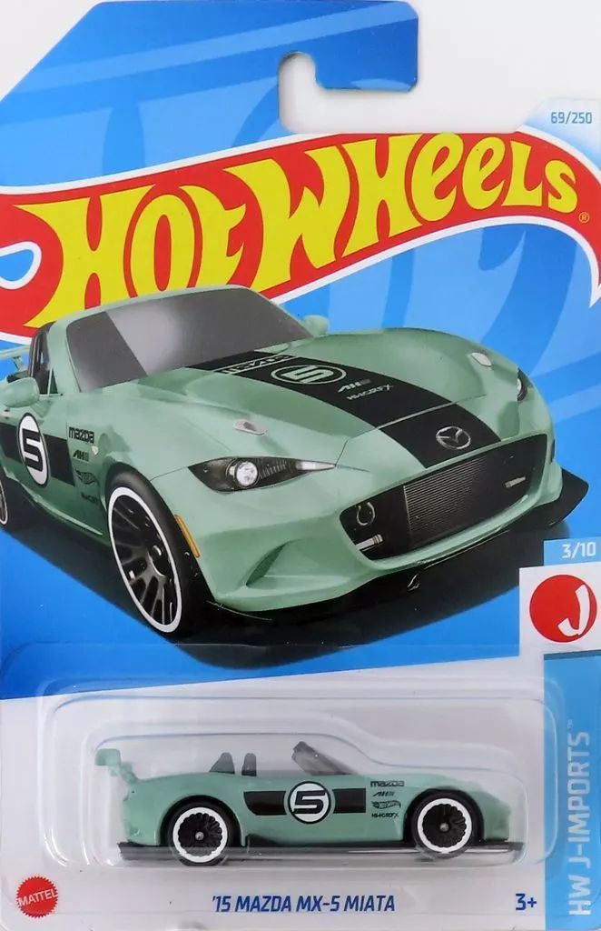 中古】ミニカー 1/64 '15 MAZDA MX-5 MIATA(ライトグリーン×ブラック