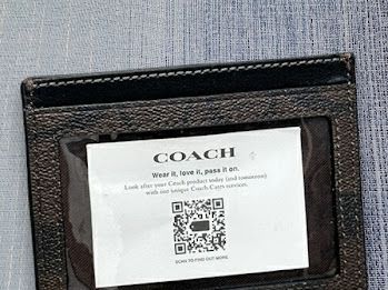 COACH コーチ カードケース CH 415 IMAA 8 ブラウン ブラック CO 320