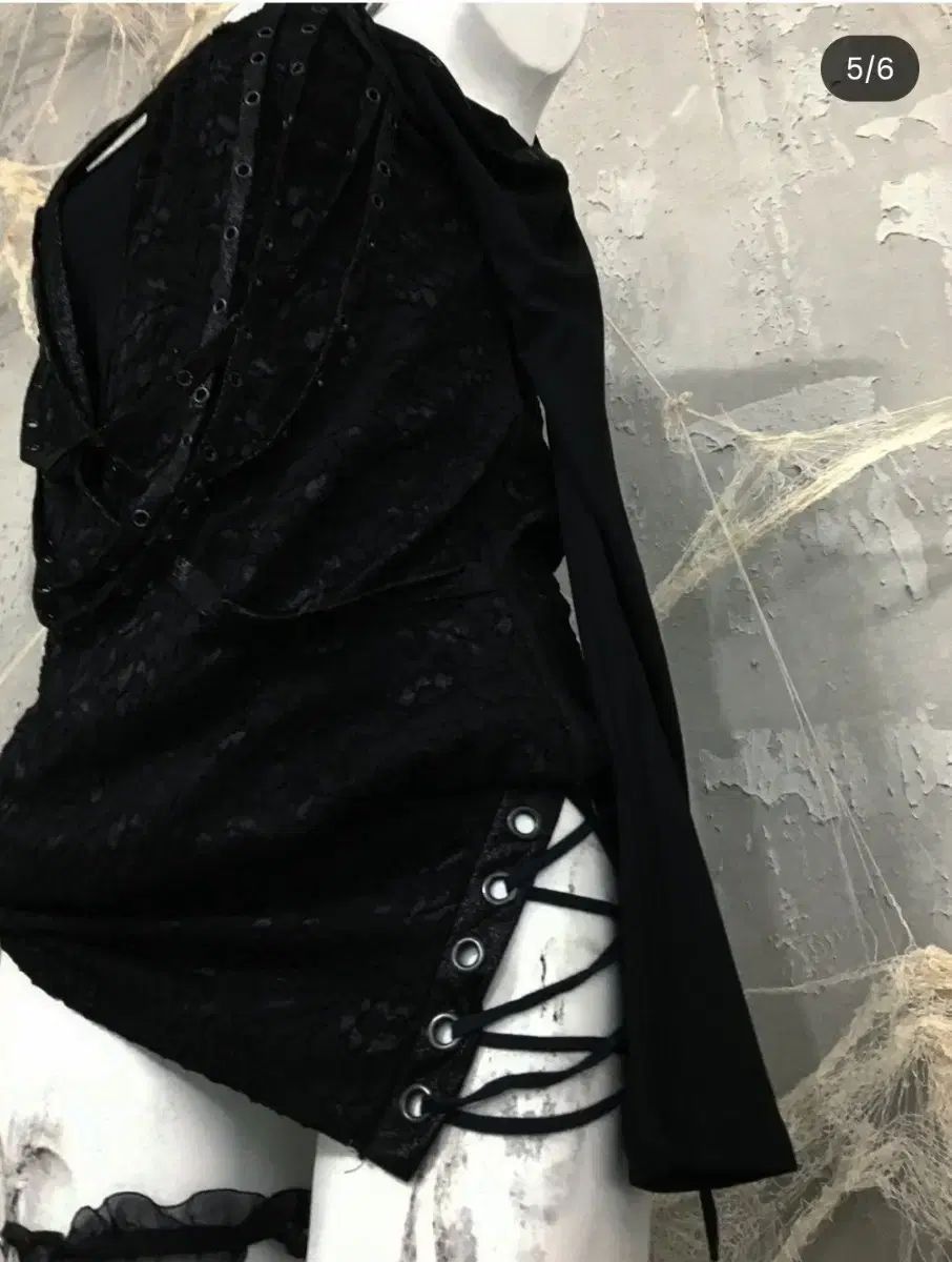  ビア via セルビッジ salvage コルセット ONE PIECE 長袖 七分袖 ミニワンピース