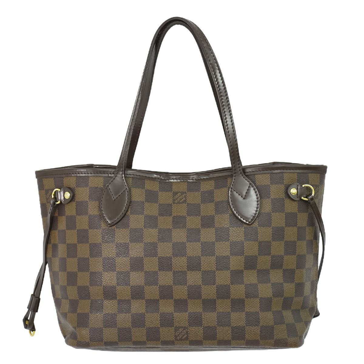 ルイヴィトン LOUIS VUITTON LV ネヴァーフル PM ダミエ エベヌ トートバッグ ハンドバッグ ブラウン N 51109 ビトン バッグ