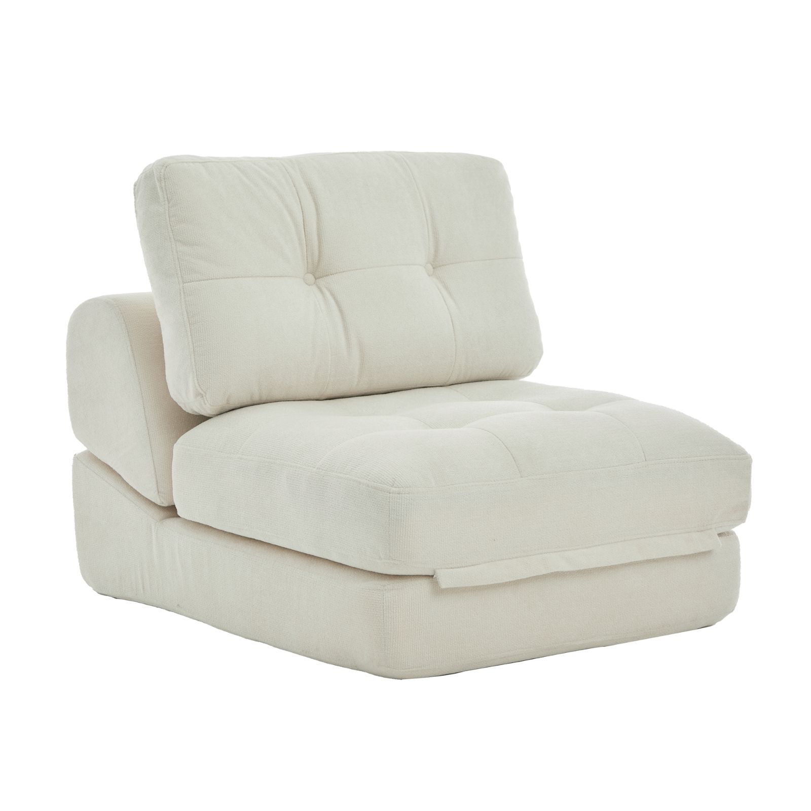 タイムセール！折りたたみソファベッド 1人掛け シェニール生地採用 幅