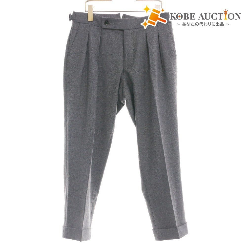 ベルウィッチ パンツ ボトムス 裾ダブル 2タック センタープレス メンズ 44 M相当 グレー