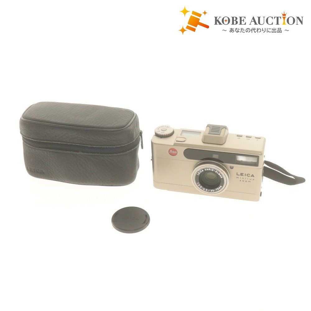 ライカ コンパクト フィルムカメラ ミニルックスズーム レンズ LEICA VARIO ELMAR 1 3 5 6 35 75 mm カバー ケース付き 通電 済み