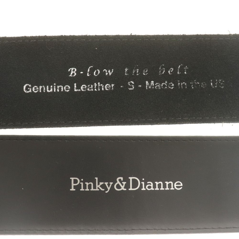  B Low The Belt Pinky Dianne ベルト 2点セット まとめ売り Leather S Made in USA レディース 全長103 cm 89 ブラック ベルト 小物