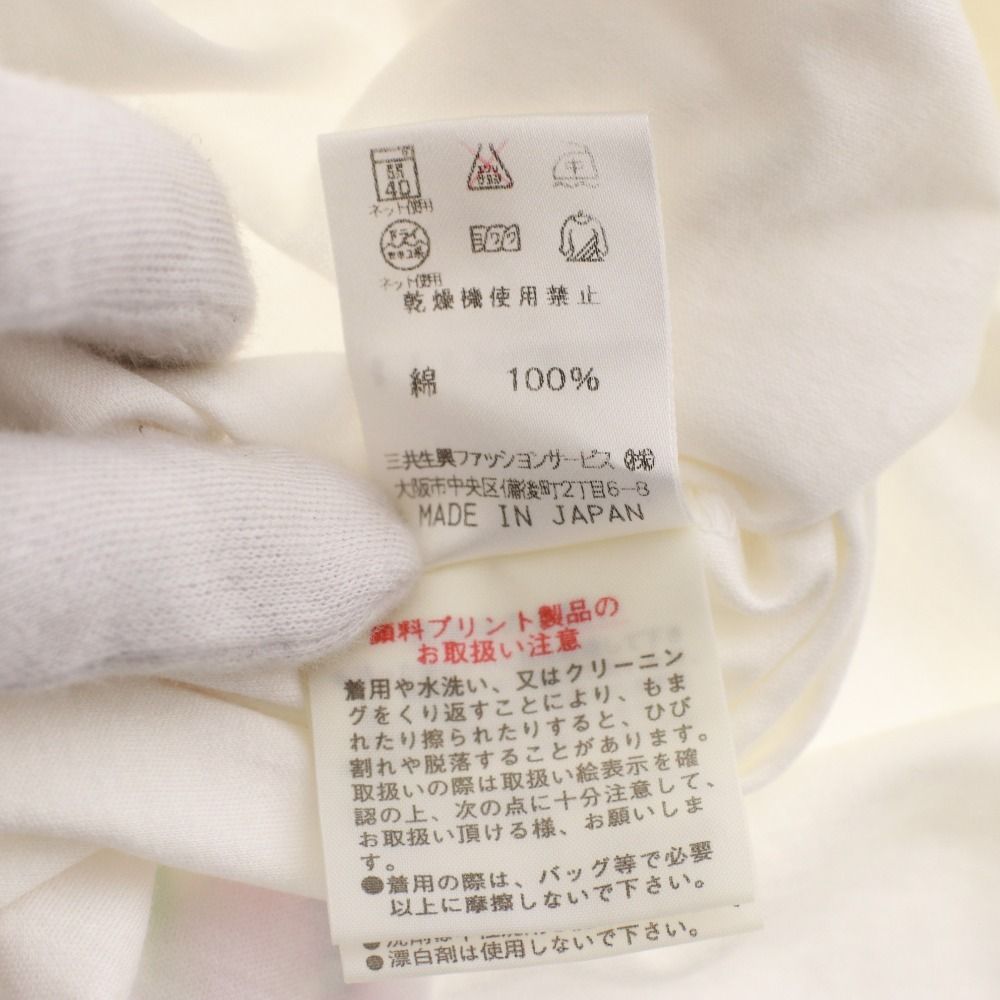 □ レオナール LEONARD カットソー 半袖 トップス 日本製 花 フラワー