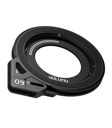 Aulumu G 09 スマホリング Magsafe 360°回転 リング スマホスタンド 両面マグネット アルミニウム合金製 iPhone 17 16 15 14 13 12シリーズ対応 ブラックmm