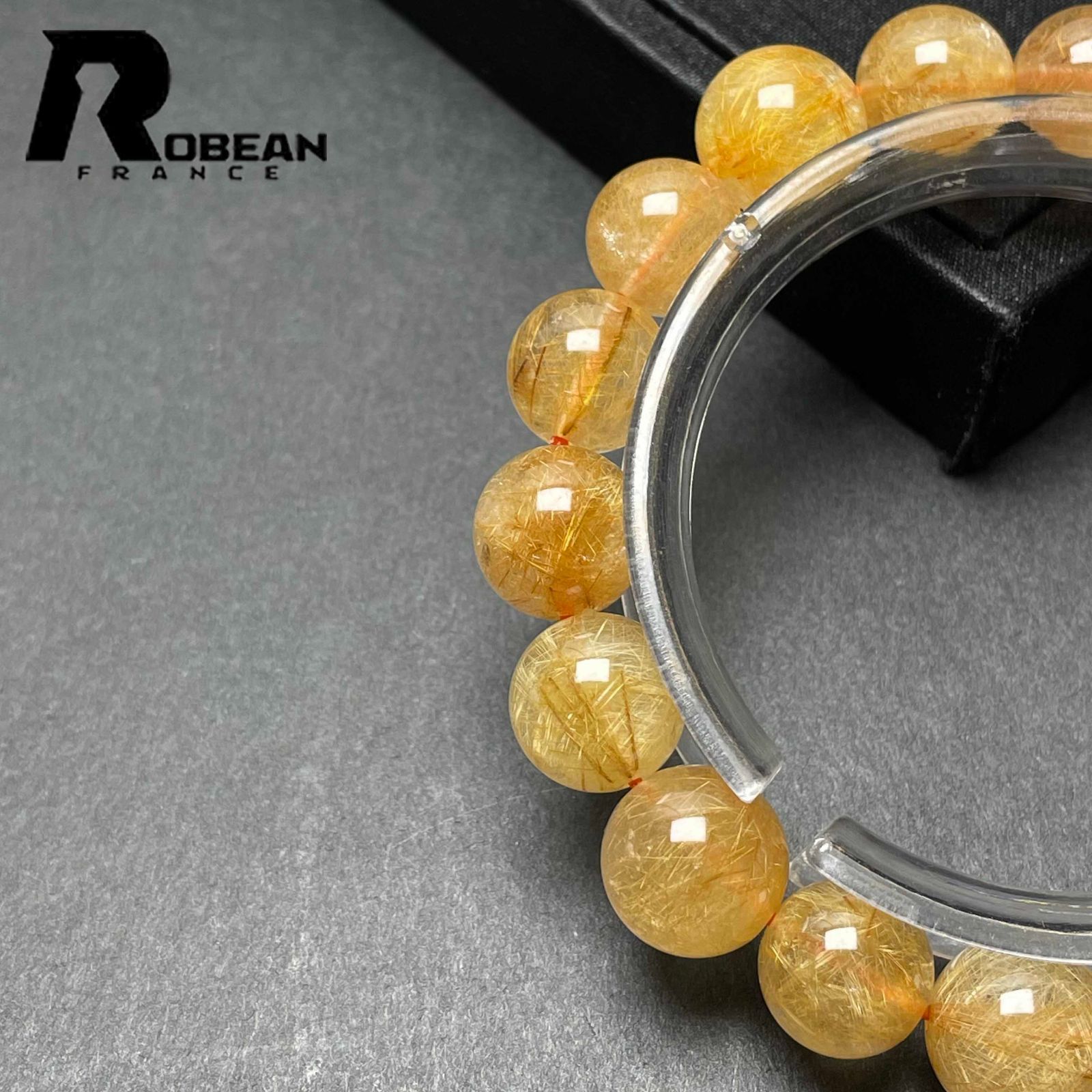 限定一点】EU製☆ROBEAN・ビーナスルチルクォーツ☆ブレス