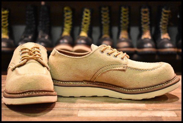 6.5 D 13年 レッドウィング 8097 スエード オックスフォード ラフアウト モック 短靴 ローカット ブーツ 8105 redwing FL 379