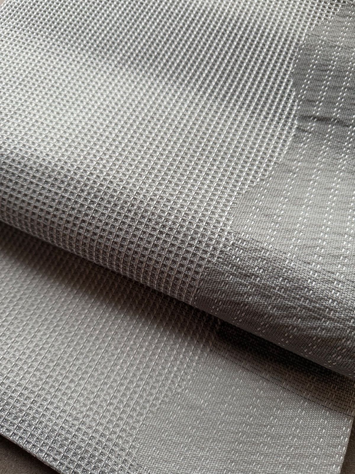 名古屋帯 化繊 シンプル ぼかし グレー