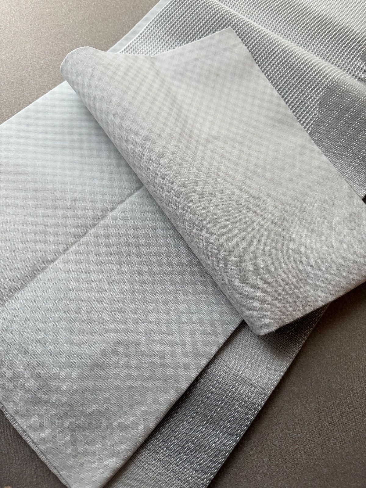  名古屋帯 化繊 シンプル ぼかし グレー 名古屋帯 帯