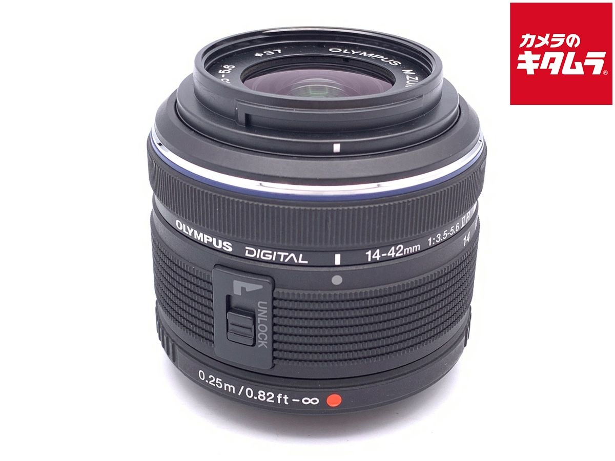 並品】 オリンパス M.ZUIKO DIGITAL 14-42mm F3.5-5.6 II R ブラック 