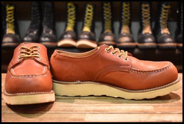 7 D 旧羽タグ 92年 レッドウィング 8104 オックスフォード 赤茶 オロラセット 短靴 ローカット 8103 ブーツ redwing FL 380