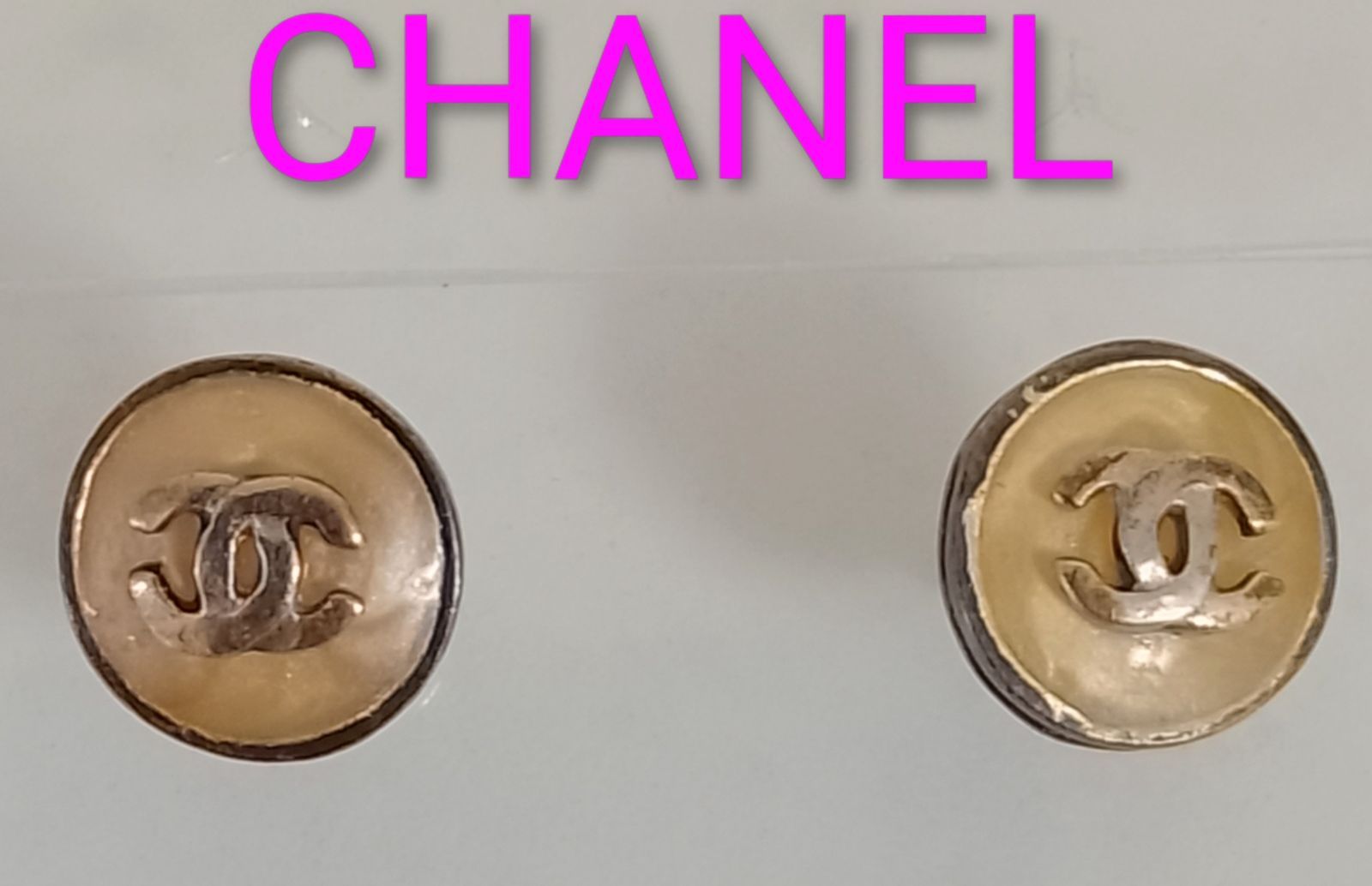 ANL 16 シャネル ココマークピアス プレート付き