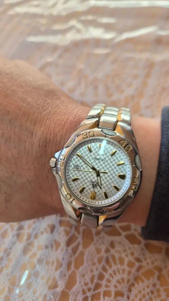 アディダス メタル リストウォッチ 10 ATM