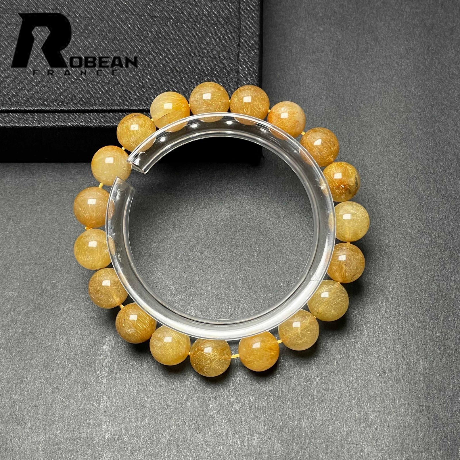 限定一点】EU製☆ROBEAN・ビーナスルチルクォーツ☆ブレス