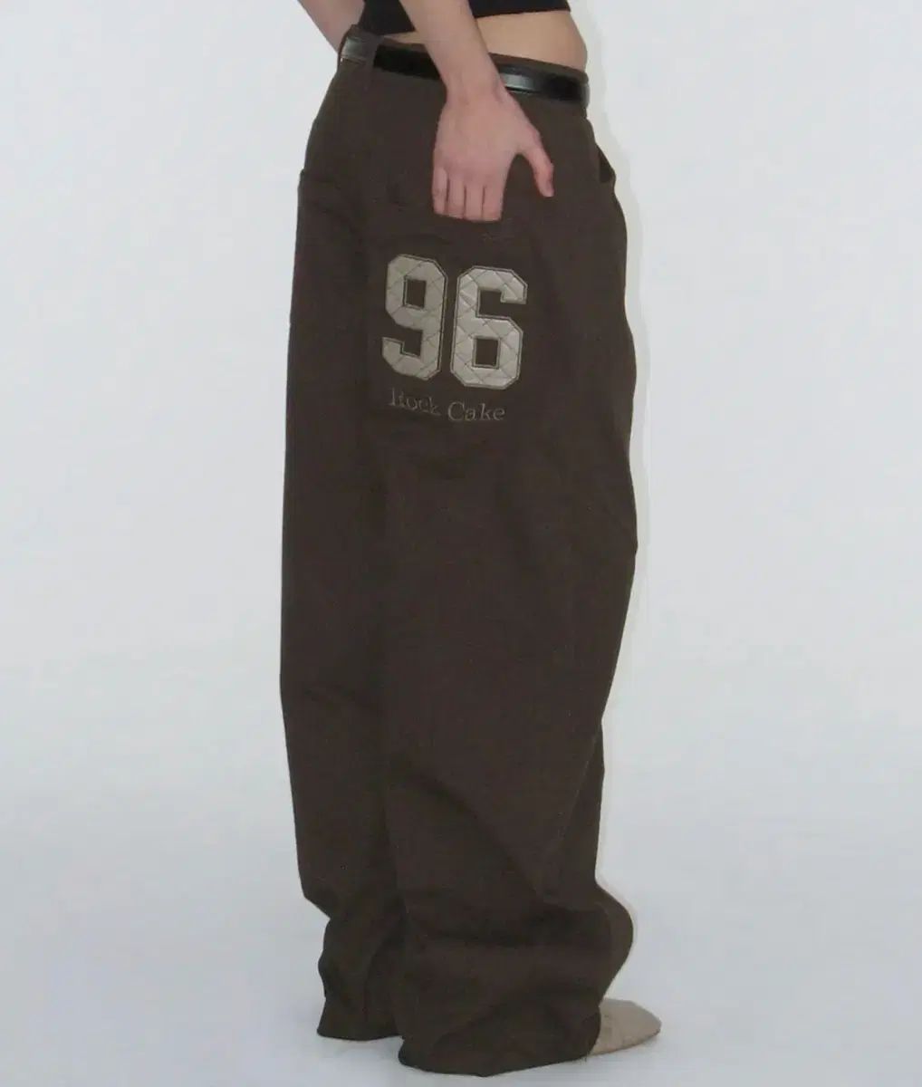 ロックケーキ96 アプリケパンツ ブラウン