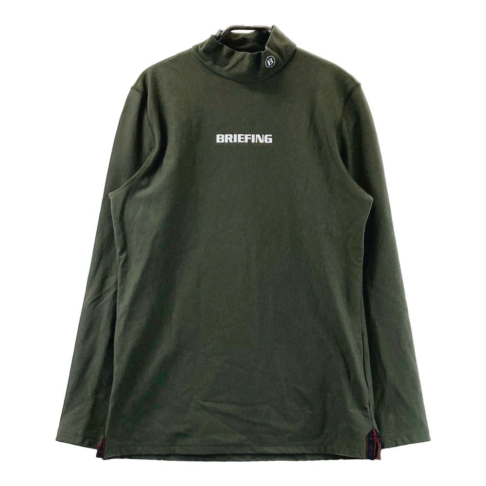 サイズ M GOLF ブリーフィング ハイネックスウェット カーキ系 ゴルフウェア メンズ ストスト