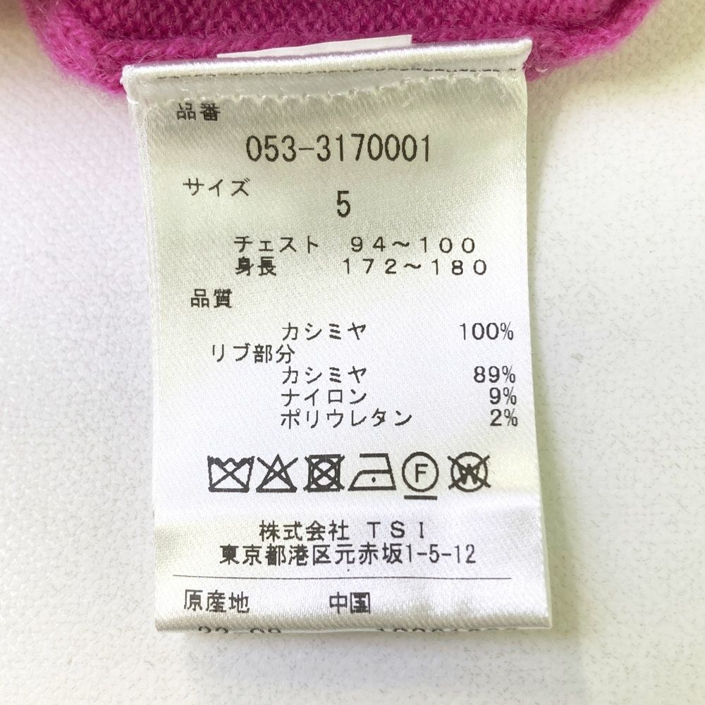 サイズ：5 PEARLY GATES パーリーゲイツ 2023年モデル カシミヤ ニット