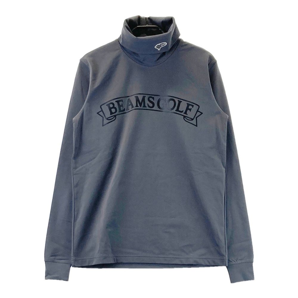 サイズ S BEAMS GOLF ビームスゴルフ タートルネック 長袖Tシャツ 裏微起毛 グレー系 ゴルフウェア メンズ ストスト