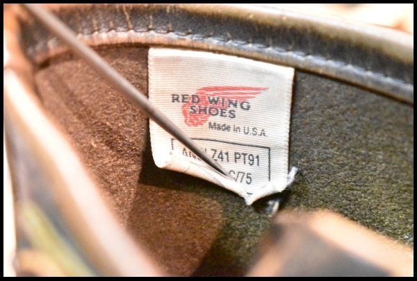  7 D PT 91プリント レッドウィング 2268 エンジニア ブラッククローム スチールトゥ プルオン ブーツ redwing FL 382 エンジニアブーツ ブーツ 革靴