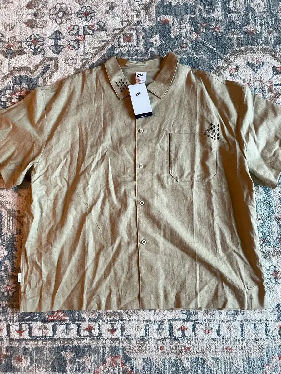 ナイキ ライフ リー リネン ショートスリーブ シャツ XXL